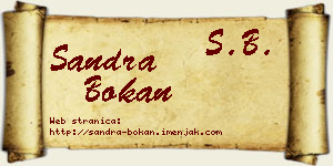 Sandra Bokan vizit kartica